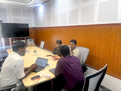 upGrad Coimbatore office - student and parents with the counselling team after their study abroad session